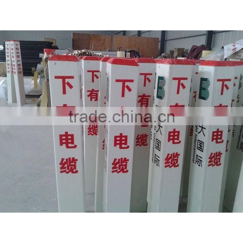 Fiberglass frp communication cable marking piles