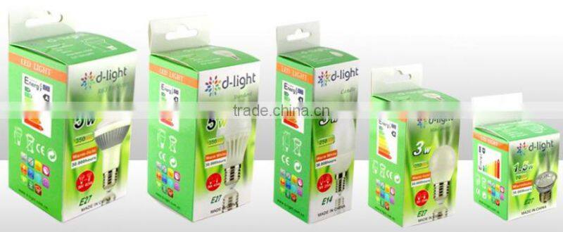 Tri-phosphor 7w Enegy Saving Candle Light Bulbs with E14 E27 Base 120V 230V CE ROHS Certificates