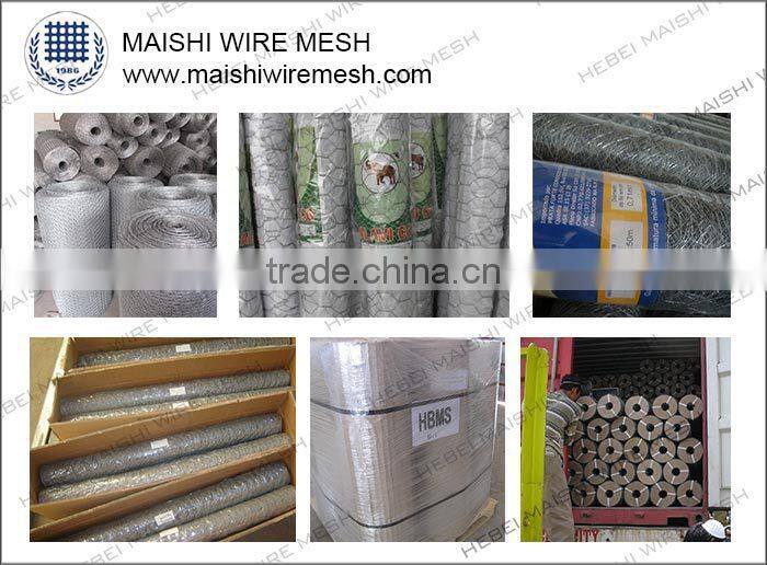 25BWG Hexagonal chicken wire mesh netting for poultry /rabbit fencing