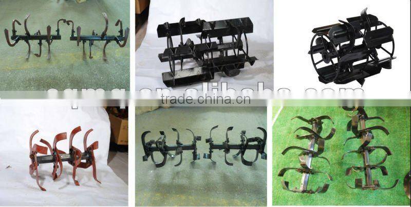 MeiQi 9hp 186F diesel engine cultivator tiller with electric start