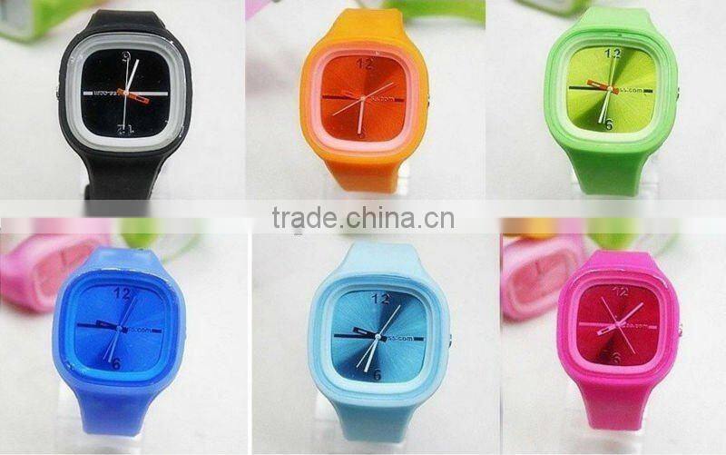 fashion silicone watch with custom logo for promotion