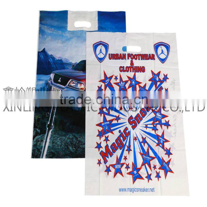 promotional logo printed packaging shopping bag
