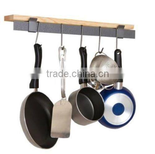 Spinner Hanging Metal Wall Mount Pot Rack Kitchen Shelf