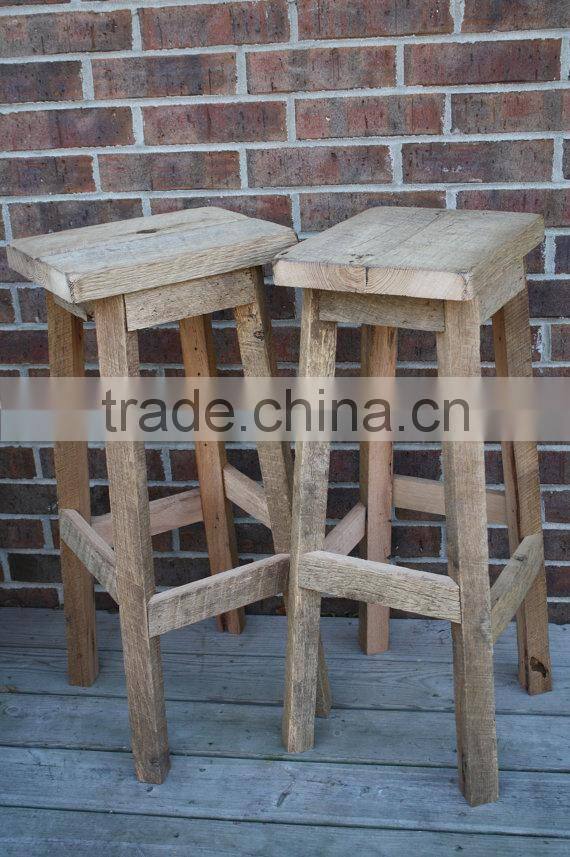 Wooden Stool Vintage Customization Design Stool For Bar Rustic Pub Stools