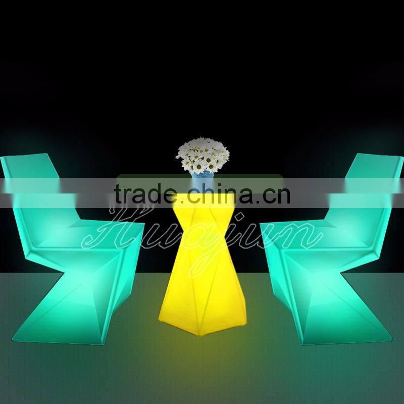 Decorative waterproof led bar stools/KTV party stools/Light Up led Bar Stool& led stools like table