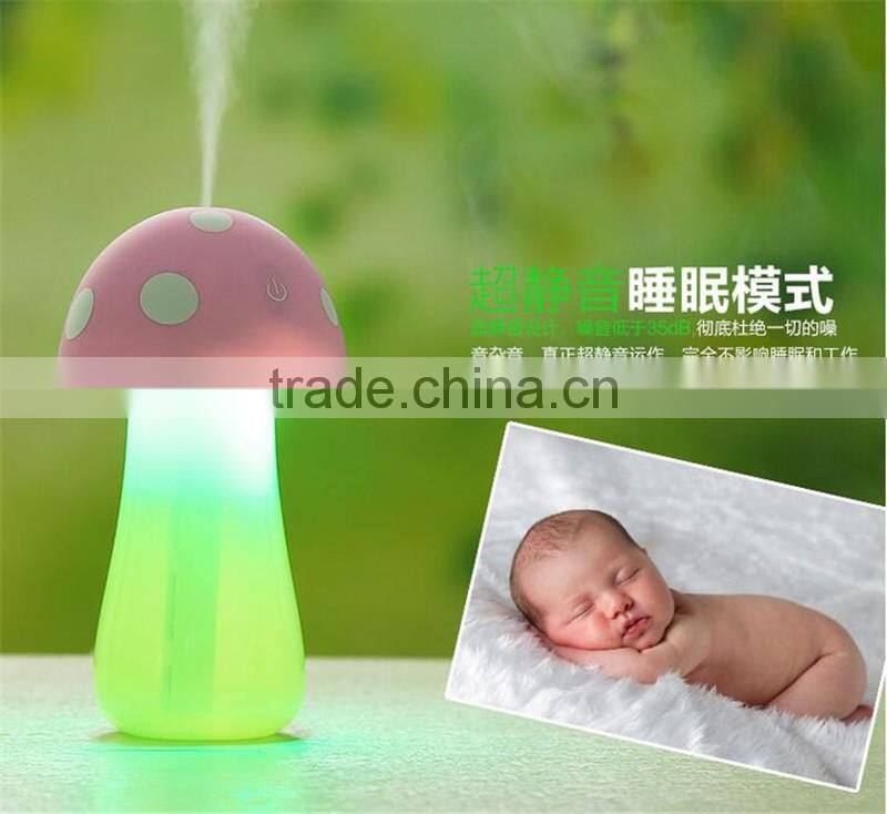 CT-738 Mini USB Humidifier Mushroom humidifier nightlights Humidifier water bottle