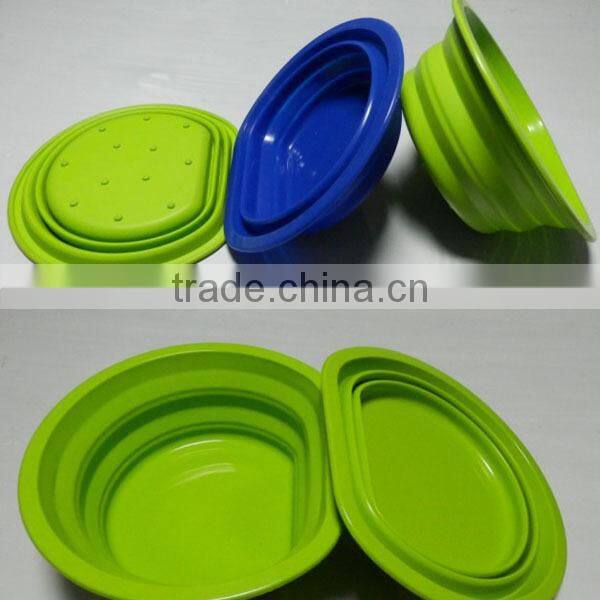 Portable outdoor travel wash basin wash vegetables fruits and vegetables foldable silicone basin