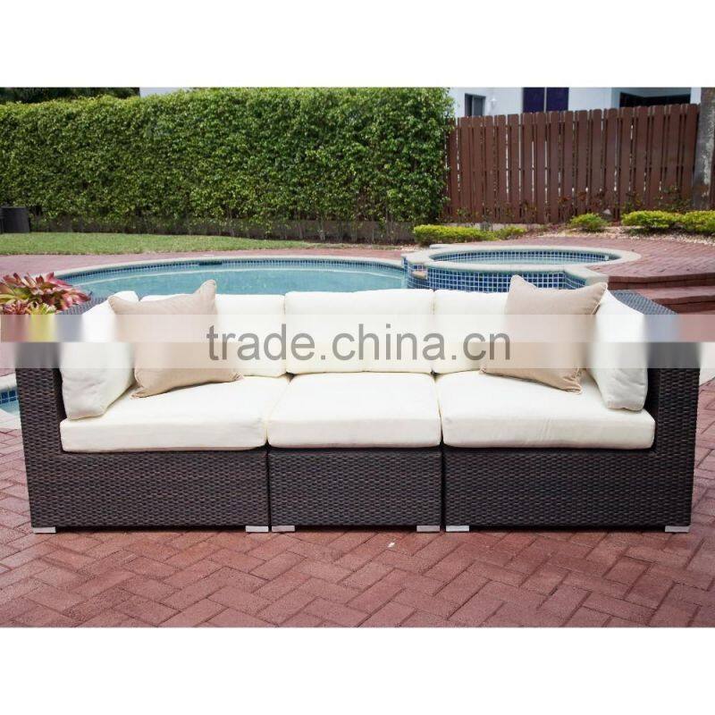 2016 SIGMA Outdoor Patio Furniture Rattan Sofa 3 Seater Sofa Bed