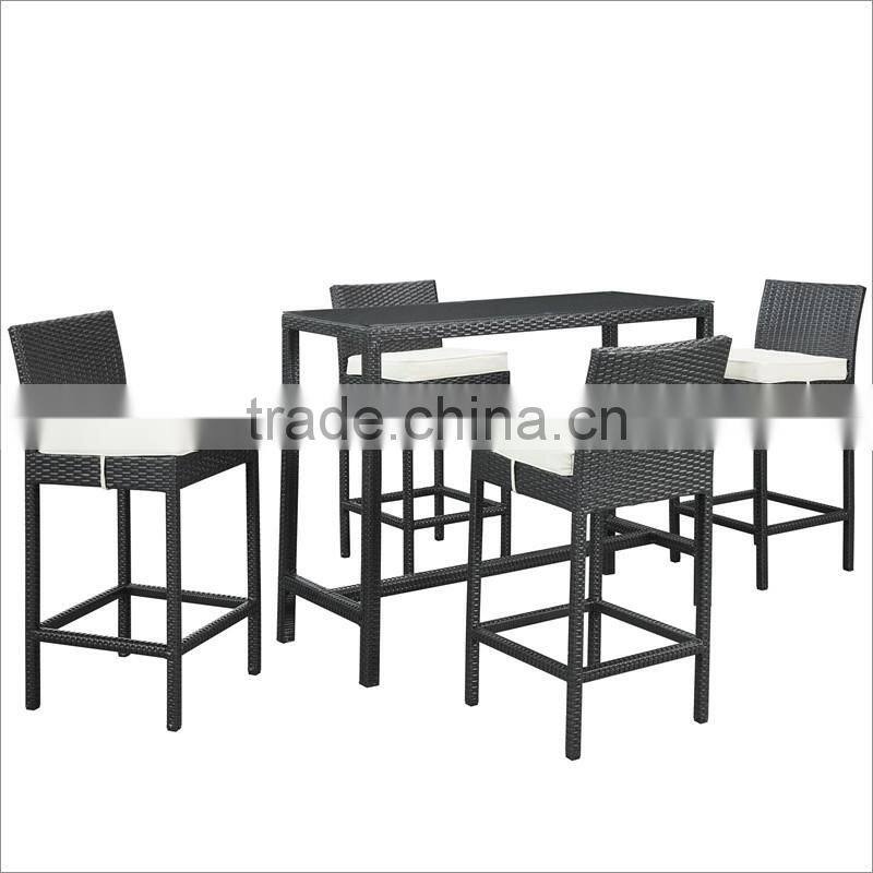 2017 Sigma trade assurance all weather small pe rattan outdoor modern bar furniture