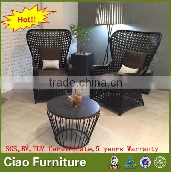 synthetic rattan garden furniture high back chair leisure chair
