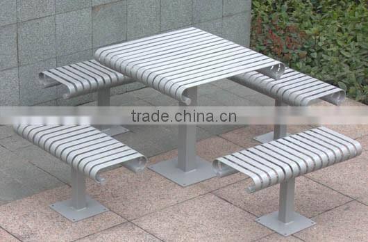 Patio Used Metal Table and 4 Chairs Metal Dining Table Chairs Set