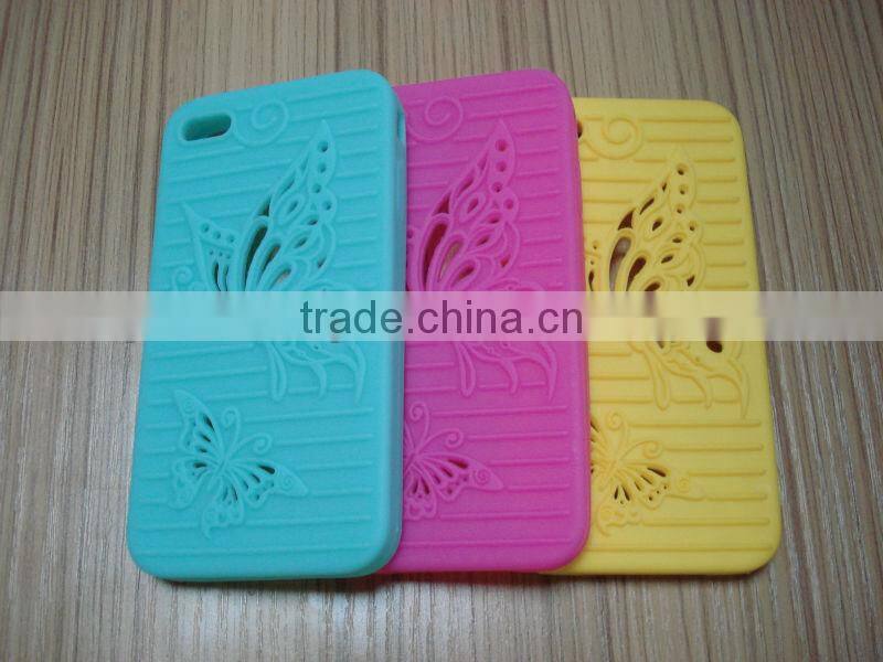 New Brown Soft Silicone Case Protective Cover for 4 inch cell phone