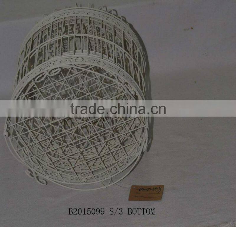 Big round white birdcage