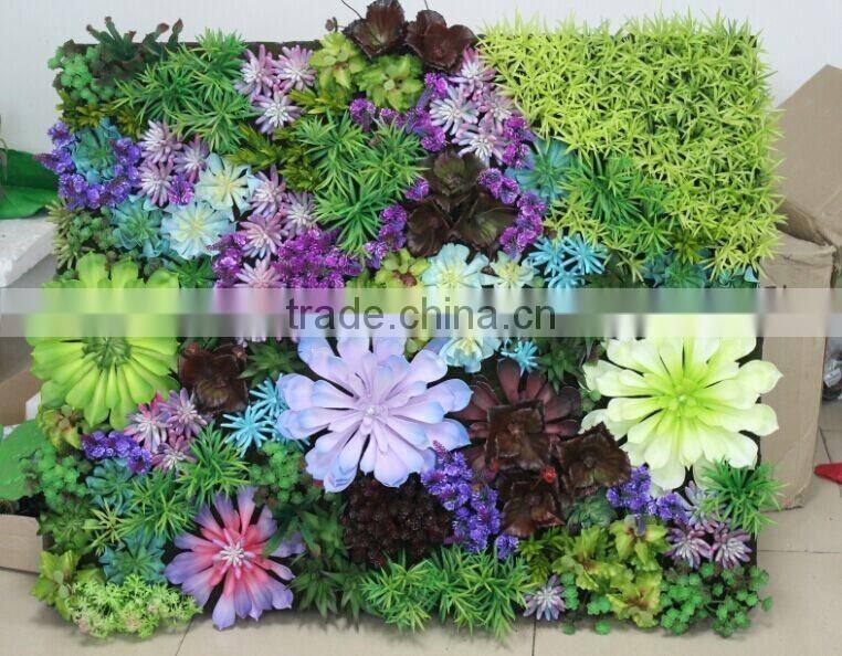 new design plant wall interior decor wall factory artificial succulent wall
