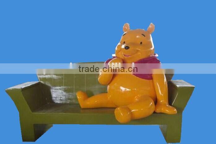 Fiberglass cartoon statue Snow White and the Seven Dwarfs