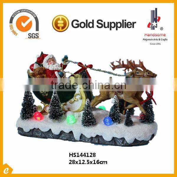 Walmart Christmas decorations santa claus sleigh with MUSIC