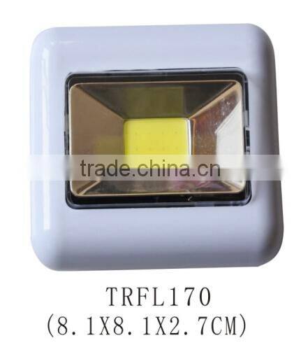 Round shape plastic COB touch light LED push light