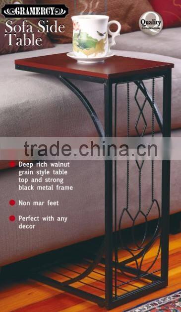 RH-4624 Metal frame Gramercy accent end table Sofa Side Table