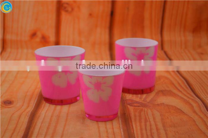 colored candles promotion glasses,glass candles jar,color tea cup holder