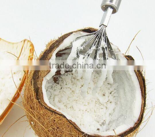 cheap stainless steel coconut grater metal shredder coconut shredder spiral slicer