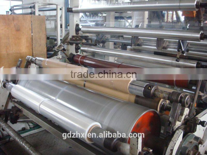 LLDPE plastic film scrap clear LLDPE film scrap in roll stretch