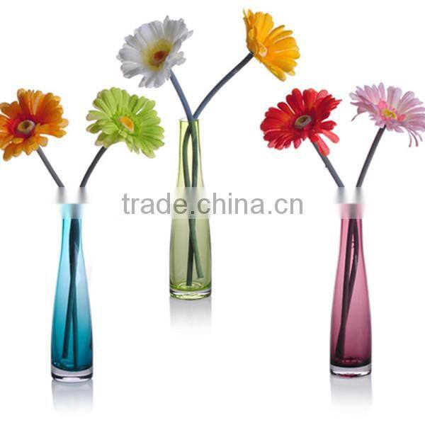 Wholesale 2014 hot sale cheap colored glass vases