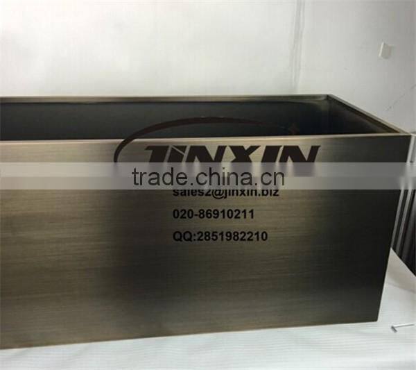 JINXIN stainless steel planter box stainless steel flower pot antique bronze polish