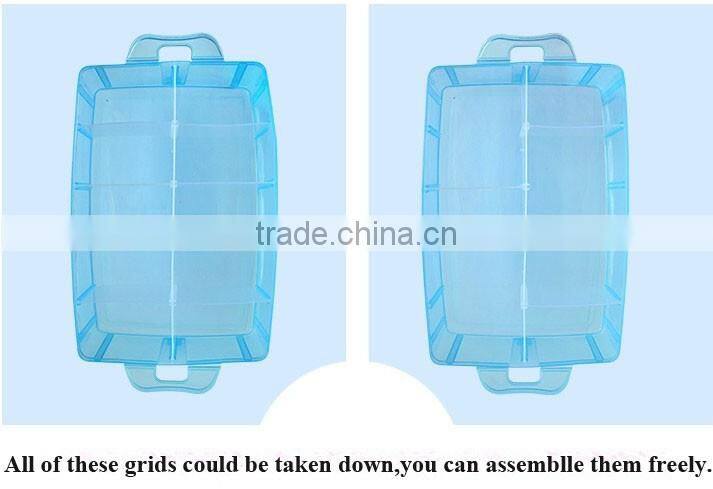 32cm XL Size Three layers Clear Portable Plastic Tool Organizer Container Divider Storage Bin&Box Tackle box