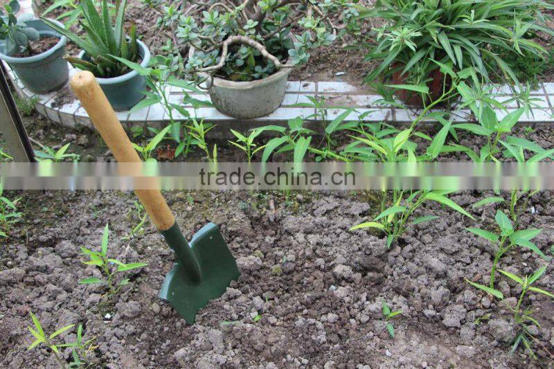 comfortble agriculture farming wooden handle garden mini digger sonw shovel for garden