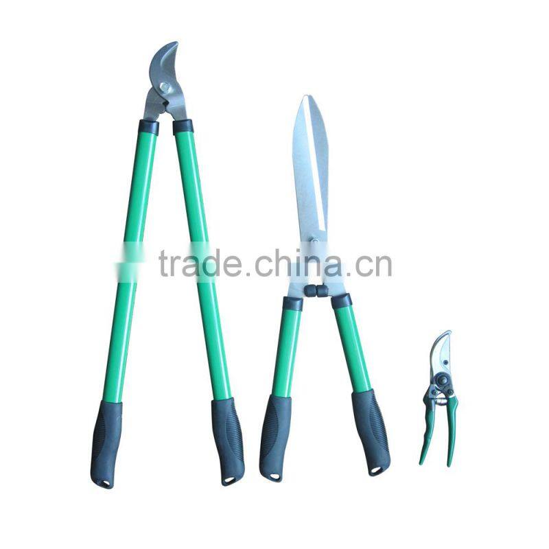 All metal quality 3pcs pruning garden scissors set