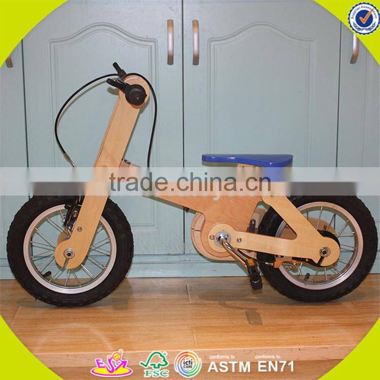 Wholesale top sale wooden bike toy for kids new fashion wooden bike toy great useful wooden bike toy W16C115