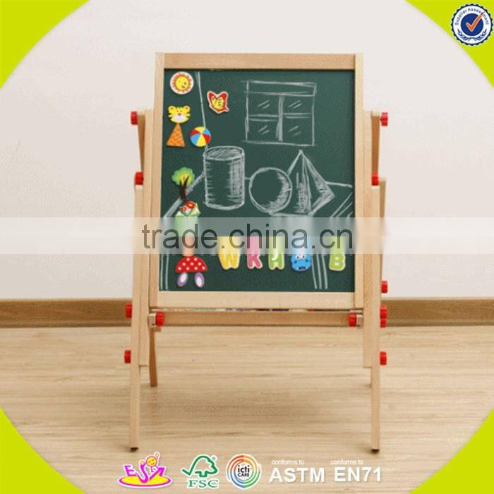 Wholesale teaching aid baby wooden drawing board useful top children wooden drawing board W12B030