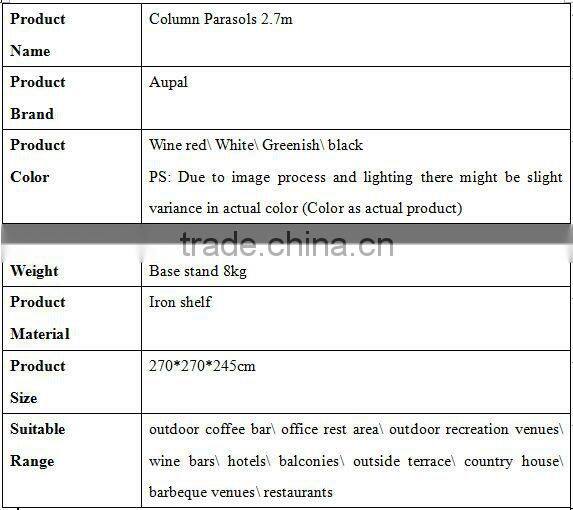 High quality outdoor parasols wholesale