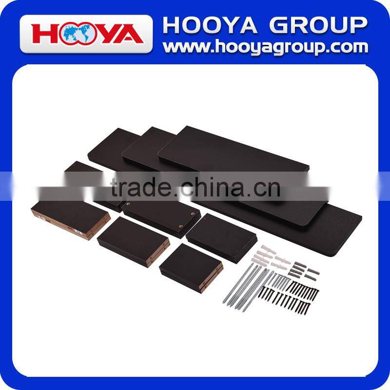 Drawing room decorative board, black/nature wood