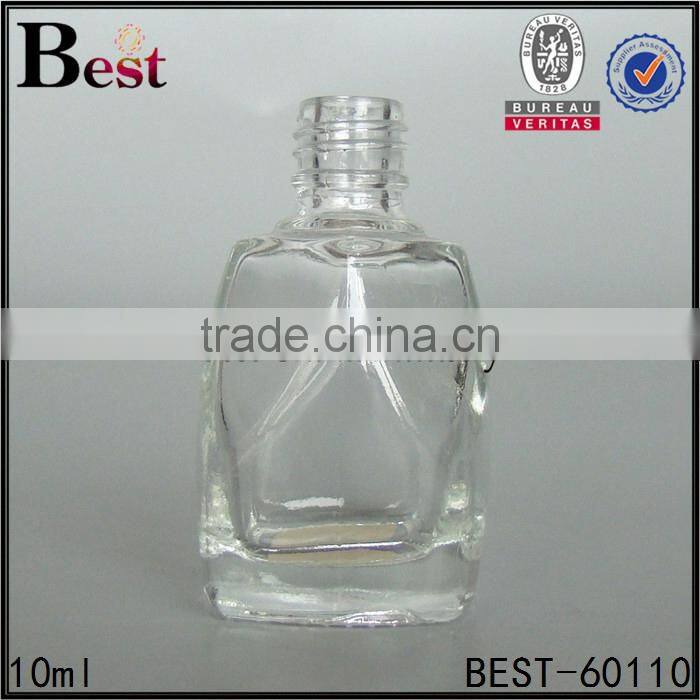 2017 hot selling cosmetic 15ml nail polish glass bottle empty nail polish glass bottle clear round nail polish glass bottle