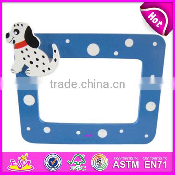 New wall ornament for kids,popular room decoration wooden toy photo frame,hot sale Splinting frame wall frame ornament WJ278460
