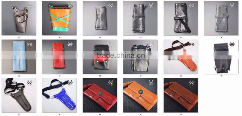 2017 Fashionable Leather Scissors Holder Case Different kinds Barber Bag