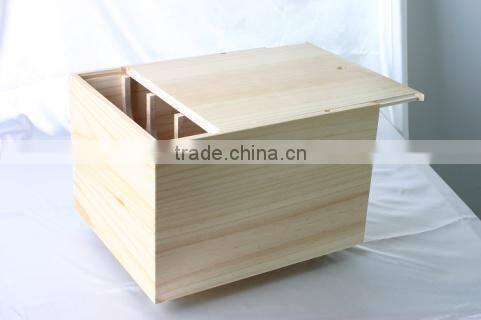 solid pine wood wooden wine box with good offer