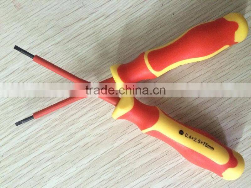 High quality VDE screwdrivers for slotted screw, insulated screwdriver design