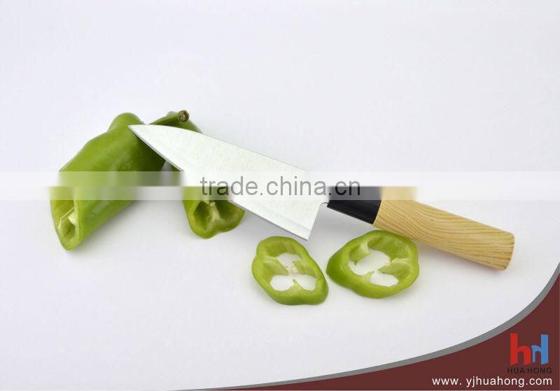 Wooden handle durable high quality Japanese chef knife (HF-26B)
