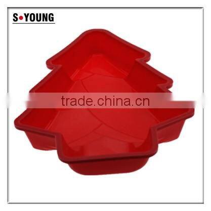 10107 Christmas tree shaped silicone chocolate mould and mold
