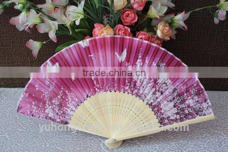 Beautiful Japanese silk foldable fan