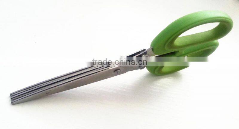stainless steel three layers of scallions scissor
