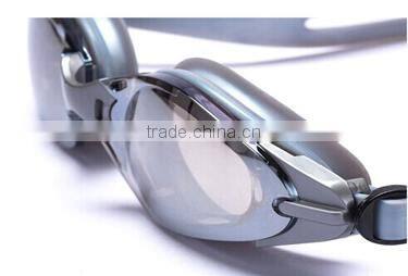 Soft headstrap mirror caoted custom comfortable swimming goggles