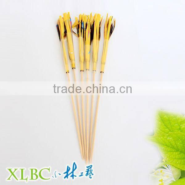 Foil paper firework party toothpicks