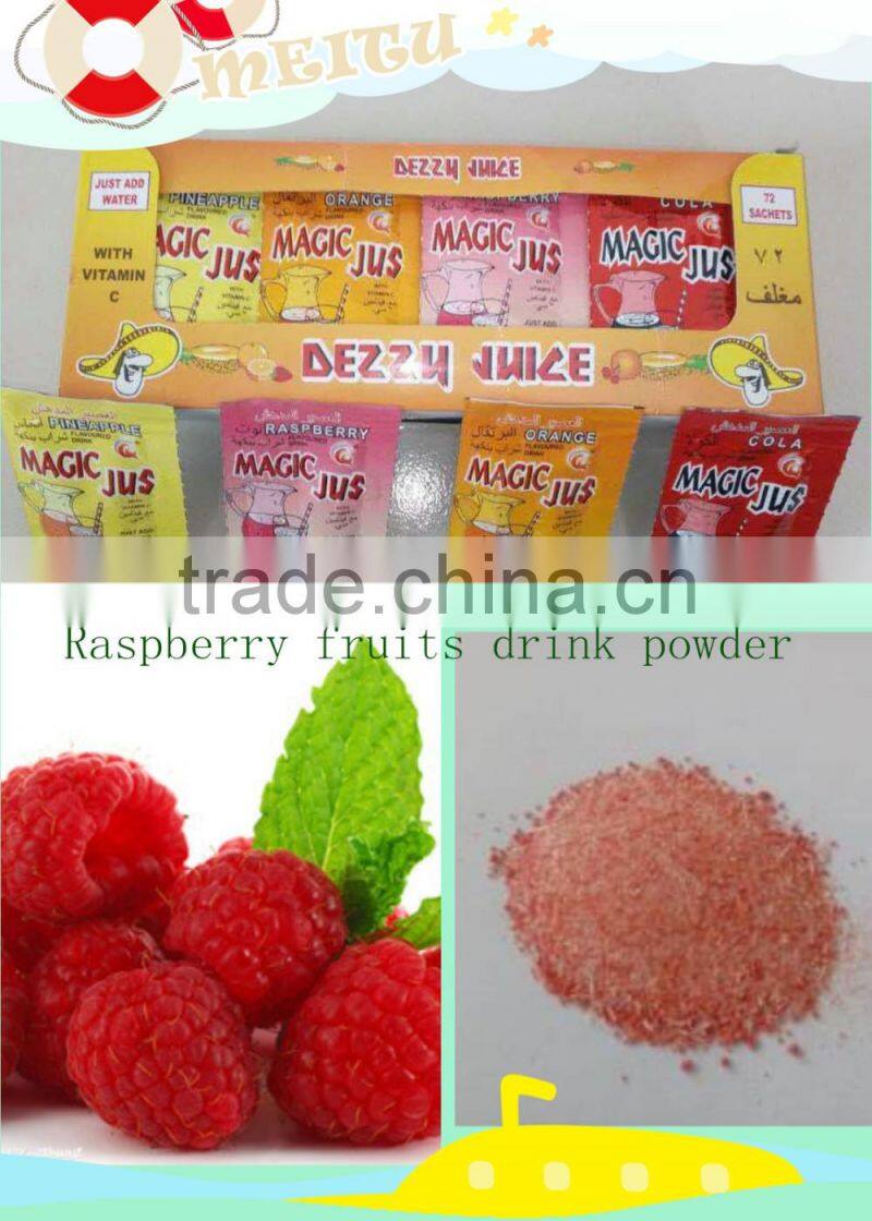 Halal passed Flavoured raspberry fruits juice powder