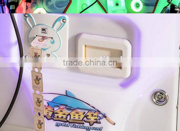 Top quality most popular Gold Fishing Rod ticket game machine for amusement park
