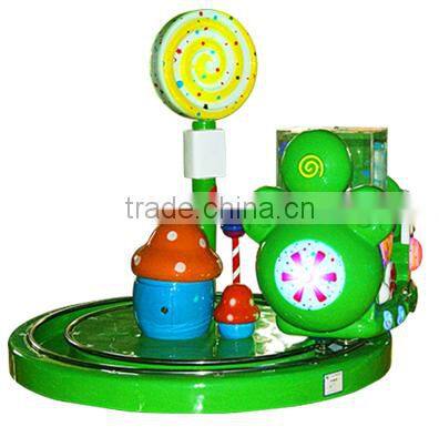 Hot sale Rotating game machine kids ride on track train for shopping mall