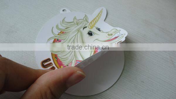 Custom logo printing waterproof transparent pvc adhesive sticker label