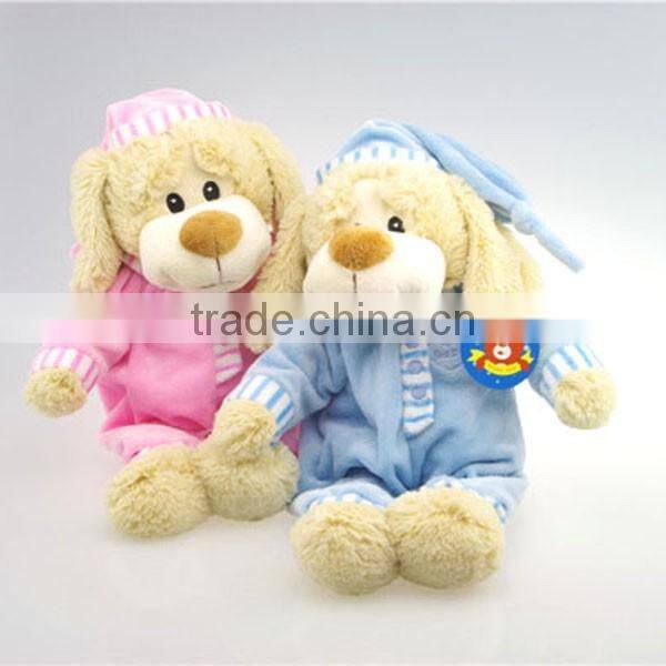 Sitting super soft stuffed doggy baby first tv plush toys